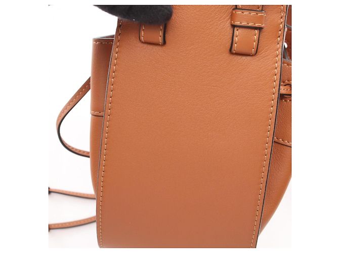 Bolso Loewe Hammock con cordón Mini Castaño - vista 7