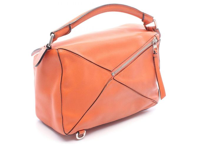 Borsa Loewe Puzzle Media 2-Way Arancione - vista 2