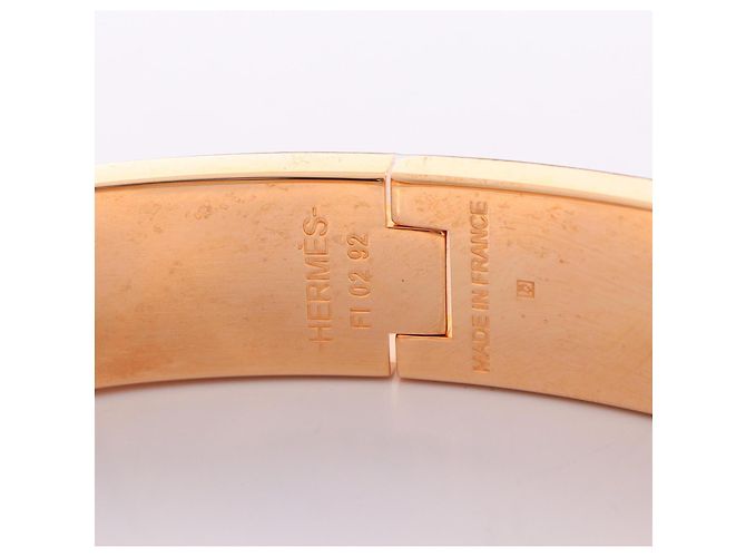 Hermès Pulsera Hermes Click H Negro Dorado - vista 4