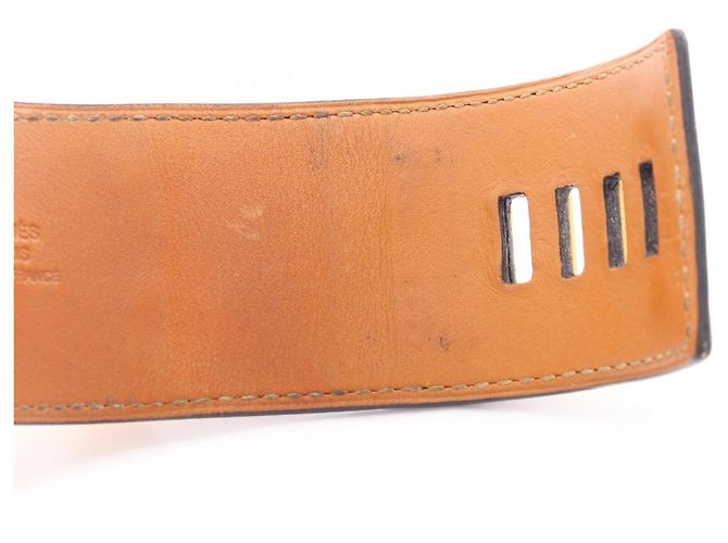 Hermès Hermes Collier de Chien Bangle Negro Dorado - vista 7