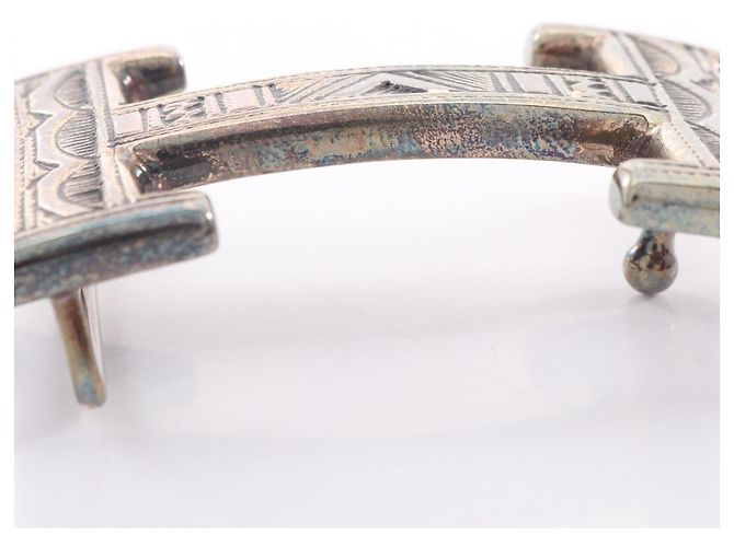 Hermès Hermes Touareg H-Belt Gürtelschnalle Silber - Ansicht 5