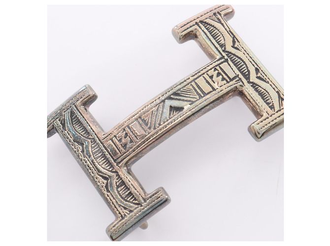 Hermès Hermes Touareg H-Belt Gürtelschnalle Silber - Ansicht 8