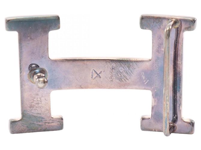 Hermès Hermes Touareg H-Belt Gürtelschnalle Accessoire Silber - Ansicht 2