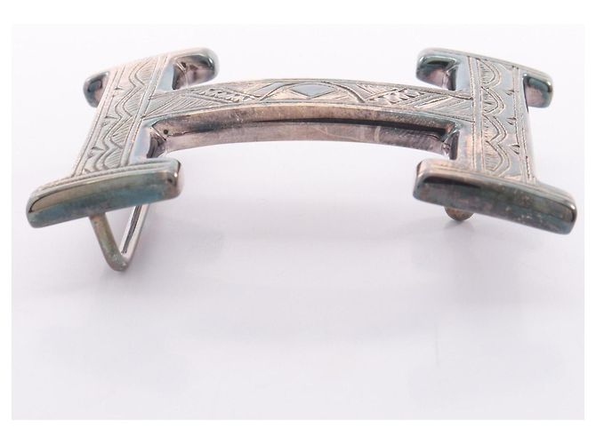 Hermès Hermes Touareg H-Belt Gürtelschnalle Accessoire Silber - Ansicht 5
