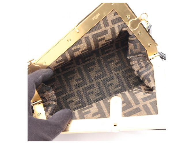 Borsa a spalla First Small Fendi Nero - vista 3