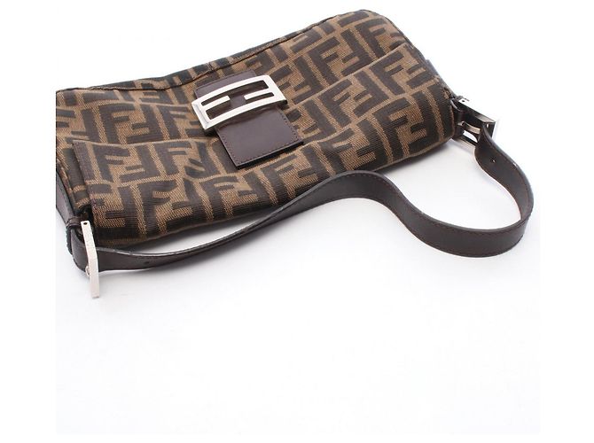 Borsa a secchiello Fendi Mamma Marrone Nero - vista 5