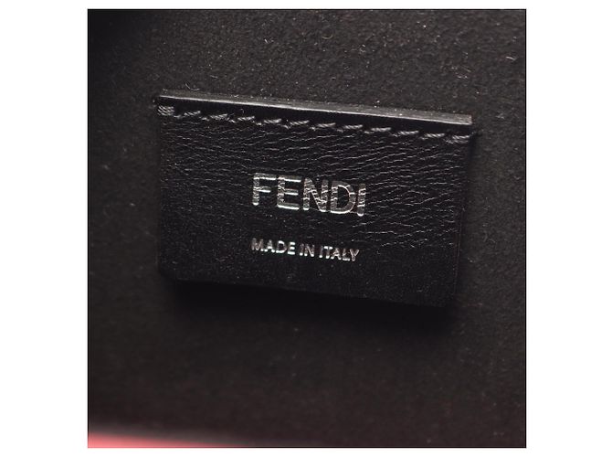 Borsa a spalla Fendi Box Rosso - vista 4
