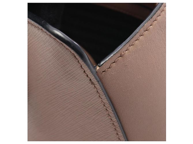 Borsa 2-way in pelle rosa Prada - vista 12