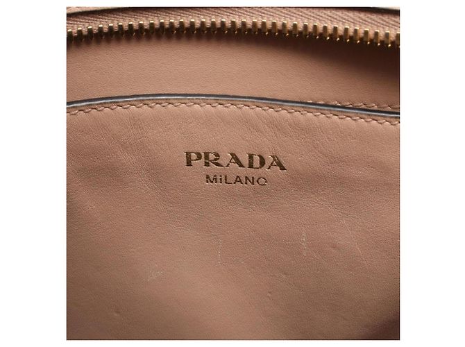 Borsa 2-way in pelle rosa Prada - vista 4