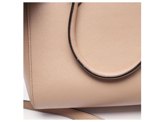 Borsa 2-way in pelle rosa Prada - vista 7