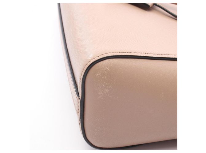Borsa 2-way in pelle rosa Prada - vista 9