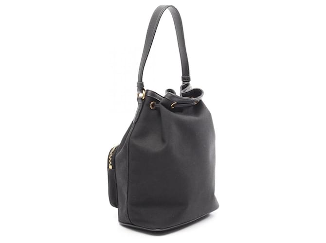 Borsa a sacchetto Prada LOGO JACQUARD Nero - vista 2