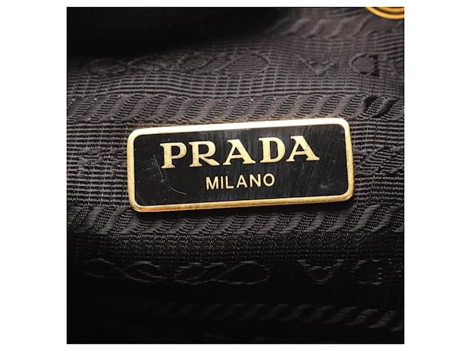 Borsa a sacchetto Prada LOGO JACQUARD Nero - vista 4