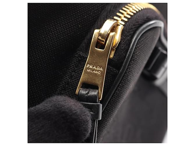 Borsa a sacchetto Prada LOGO JACQUARD Nero - vista 7