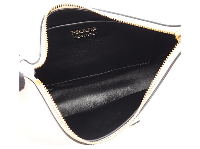 Borsa a mano Prada SOFT CALF Arche Bianco - vista 3
