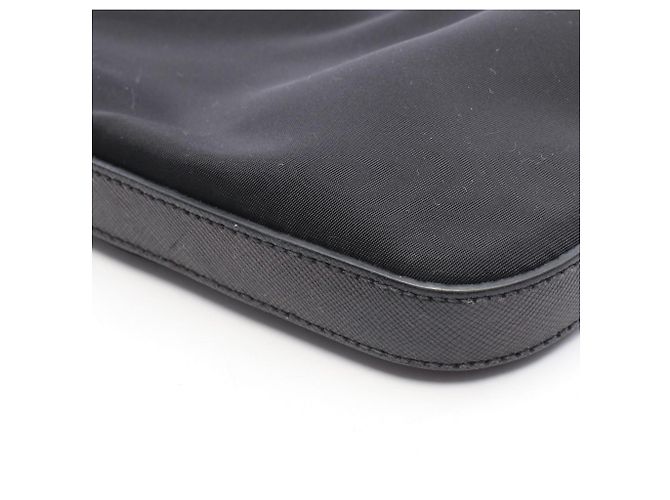 Borsa a tracolla Prada TESSUTO+SAFFIAN Nero - vista 5