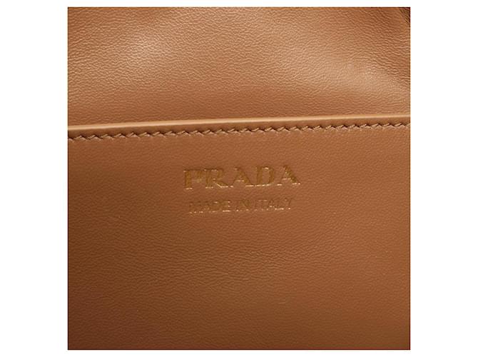 Prada Borsa a spalla Demi Lune Large Marrone - vista 4