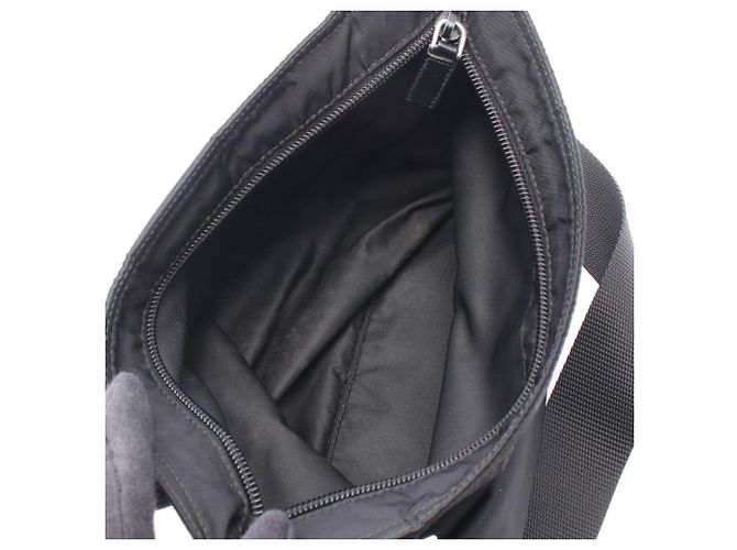 Borsa a mano Prada in nylon e pelle nera Nero - vista 3