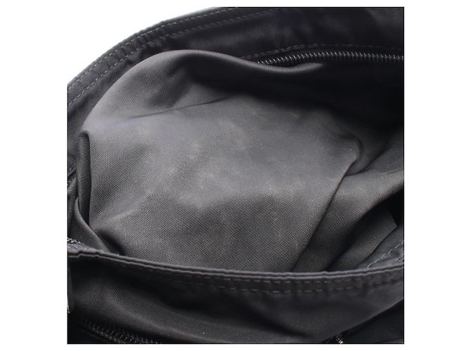 Borsa a mano Prada in nylon e pelle nera Nero - vista 5