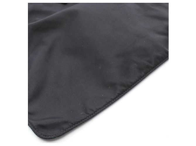 Borsa a mano Prada in nylon e pelle nera Nero - vista 6