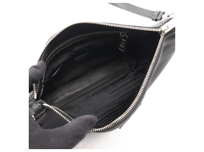 Borsa a tracolla Prada Tri Nero - vista 3