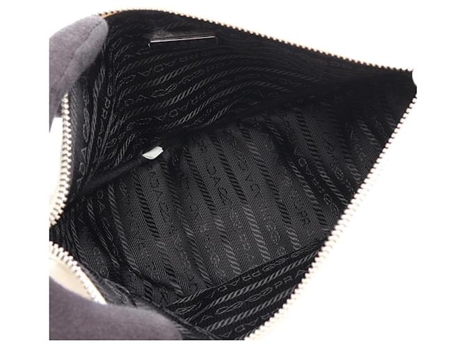Prada Triangle Schultertasche Weiß - Ansicht 3