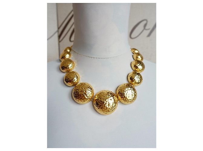 Collier Dior avec perles martelées Doré - vue 11