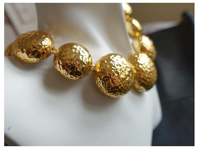 Collier Dior avec perles martelées Doré - vue 3