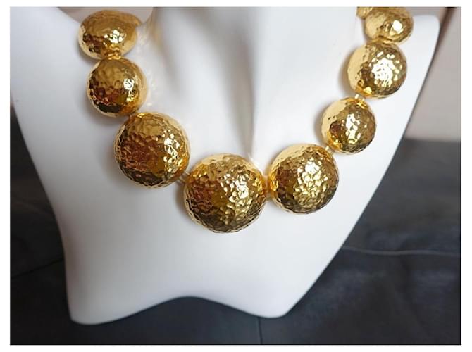 Collier Dior avec perles martelées Doré - vue 5