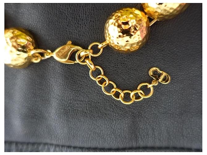 Collier Dior avec perles martelées Doré - vue 6