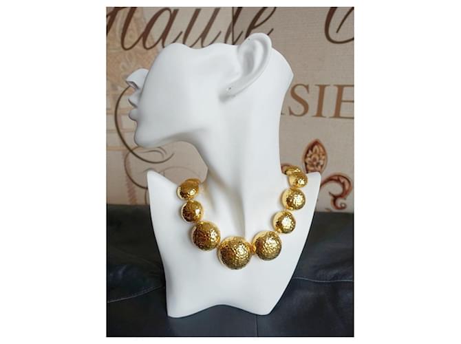 Collier Dior avec perles martelées Doré - vue 7