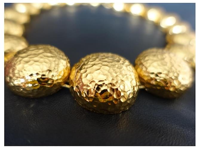 Collier Dior avec perles martelées Doré - vue 8