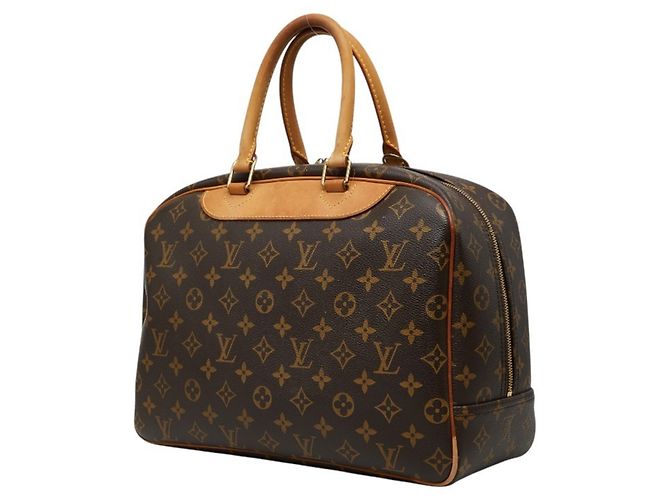 Borsa Louis Vuitton Monogram Deauville M47270 Marrone Monogramma - vista 2