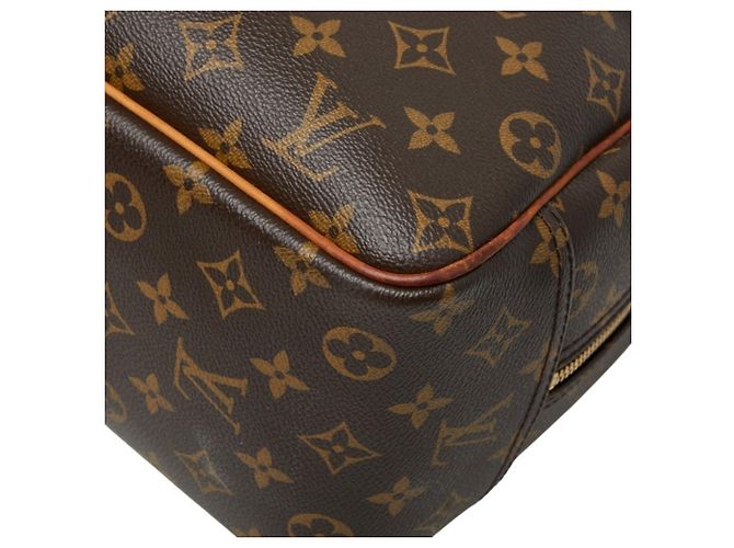 Borsa Louis Vuitton Monogram Deauville M47270 Marrone Monogramma - vista 4