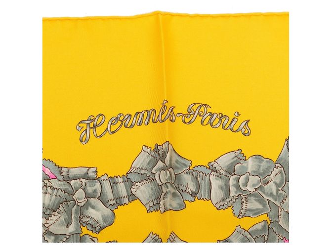 Hermès Hermes Carre 90 Schal "Le Sacre du Printemps" Gelb - Ansicht 6