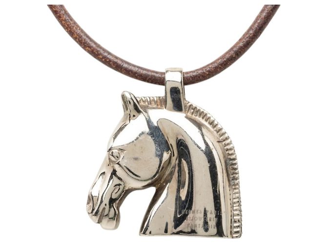 Hermès Collana con pendente Hermes Cheval Horse Argento - vista 2