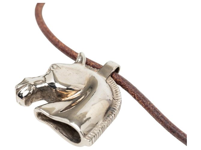 Hermès Collana con pendente Hermes Cheval Horse Argento - vista 3