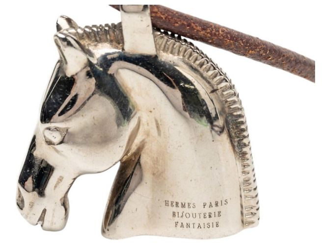 Hermès Collana con pendente Hermes Cheval Horse Argento - vista 4
