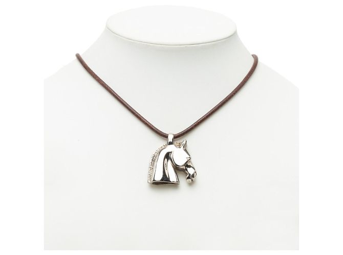 Hermès Collana con pendente Hermes Cheval Horse Argento - vista 7