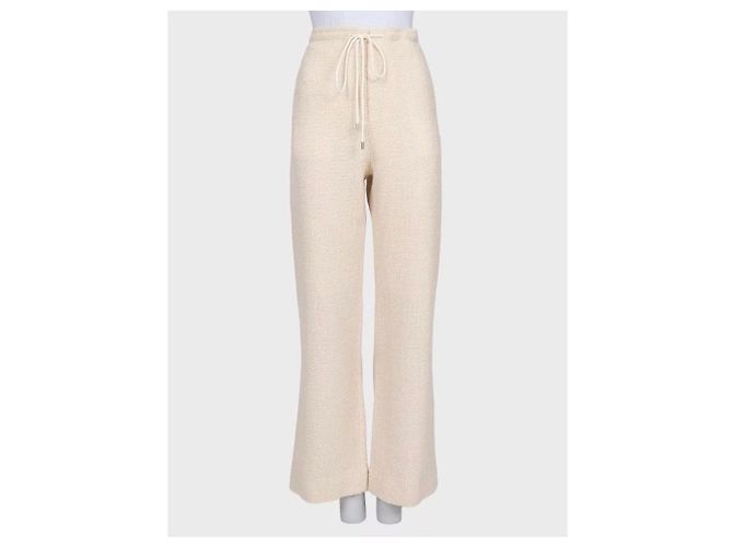 Céline Set due pezzi Celine in lana e seta bianca - FR 36 usato - vista 4