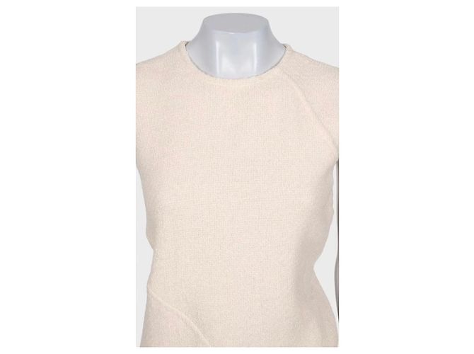 Céline Set due pezzi Celine in lana e seta bianca - FR 36 usato - vista 6