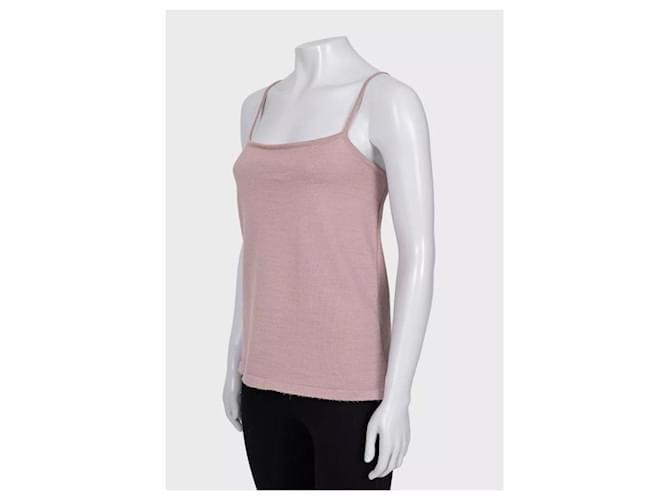 Hermès Vintage Seidenpullover Rosa - Größe FR 44 Gebraucht - Ansicht 4