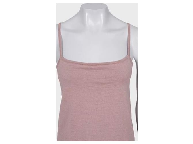 Hermès Vintage Seidenpullover Rosa - Größe FR 44 Gebraucht - Ansicht 7