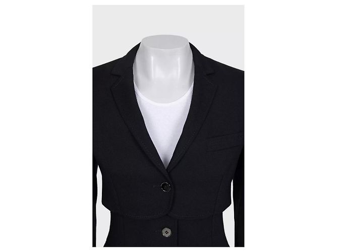 Dolce & Gabbana Black Wool Blend Fitted Jacket Sz.40 Pre-owned - view 4