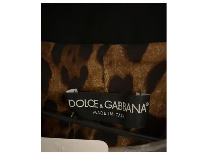 Dolce & Gabbana Black Wool Blend Fitted Jacket Sz.40 Pre-owned - view 6