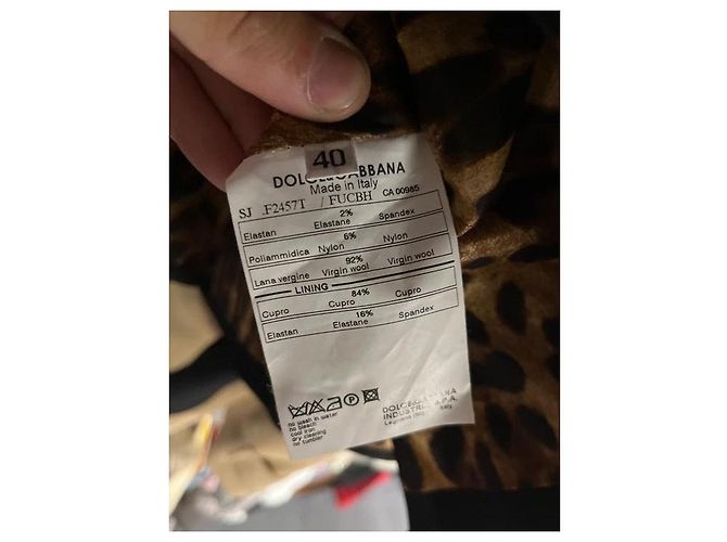 Dolce & Gabbana Black Wool Blend Fitted Jacket Sz.40 Pre-owned - view 7