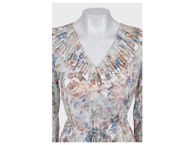 Zimmermann Durchsichtiges Plisseefloralkleid - FOX2 Gebraucht - Ansicht 4