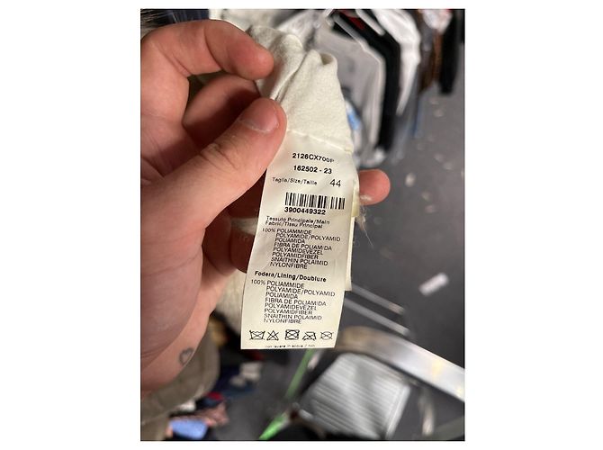 Autre Marque Montecore Lange Weste Weiß IT 44 Gebraucht - Ansicht 5