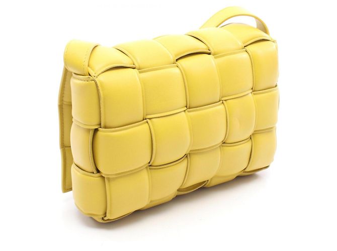 Bottega Veneta Borsa a tracolla Small Padded Cassette Giallo - vista 2