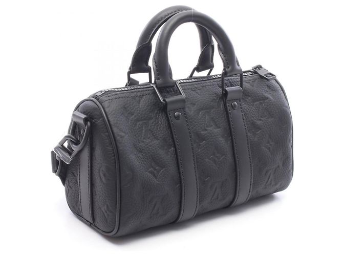 Borsa Keepall Bandoulière 25 Louis Vuitton Nero - vista 2